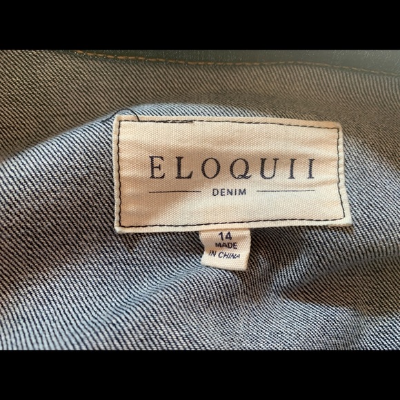 Eloquii Denim Belted Jean Dress - Picture 4 of 4